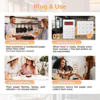 Restaurant Pager System, Long Range Social Distancing Pagers for Restaurants,10 Coaster Beepers with Vibration Flashing Buzzer, Queue Wireless Calling System for Food Truck Church Nursery Coffee Shop