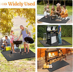 70 ×48 inches Under Grill Mat Fit Blackstone 28in & 36in Griddle/ Griddle Mat for Blackstone, Fireproof Indoor Fireplace Mat Fire Pit Mat BBQ Mats Grill Pads to Protect Deck Patio Smokers Gas Grills