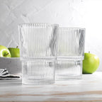 2-PACK Capri Drink Dispenser - Glass Beverage Dispenser, 100% Leakproof Spigot Perfect For Parties And Daily Use Lead-Free Glass, Beautiful Design, 1.8 Gallon