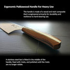 NAGOMI] 8 inch Chef Knife | Stainless Steel HRC58 Professional Japanese Kitchen Cooking Knife with Ergonomic Handle for Thick Meat and Fish | Stylish Gift Box