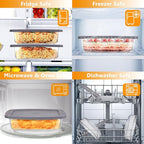 Glass Loaf Pans With Lids - 1.9 Qt for Baking Bread | Oven, Dishwasher, Fridge, Freezer & Microwave Safe | Suit for Lasagna, Meatloaf, Banana Bread - 2Pcs