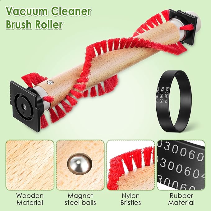 Landhoow 12 Pcs Brush Roller Compatible With Oreck XL Vacuum, Bag, Upright Belt Replacement for 0300604 - Cleaner Replacement Parts