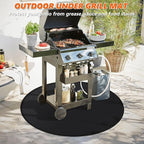 38" Round Fire Pit Mat for Solo Stove Bonfire/Under Grill Mat for Outdoor Grill Fireproof Waterproof Oil-Proof, 4 Layers Fireproof Mat Fireplace Mats BBQ Solo Stove Mats for Deck Patio Grass Smoker