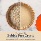 Patz&Patz PressPerfect Silicone Pie Weight - Patented Blind Baking Insert for TartArt 9 Inch Tart Pan - Alternative to Ceramic Pie Weights for Baking Crust - No Puff Ups or Cracked Crusts