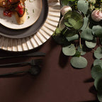 Gee Di Moda Rectangle Tablecloth - 60 x 102 Inch Chocolate Table Cloth for 6 Foot Rectangle Table - Heavy Duty Washable Fabric - for 6 Ft Buffet Table, Holiday Party, Dinner, Wedding & Baby Shower