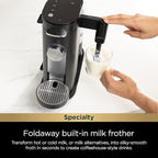 Ninja | Coffee Maker | Single Serve |Brew with Coffee Pods & Grounds| Compatible with K-Cup Coffee Pods | 4 Brew Styles, up to 24oz Cup Sizes & 56oz Removable Reservoir | Black | PB051