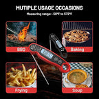 𝟮𝟬𝟮𝟱 𝙐𝙥𝙜𝙧𝙖𝙙𝙚𝙙 Instant Read Digital Meat Thermometer by puxyblue - 2 Pack Waterproof & Super Fast Food Thermometer Widely Used for Indoor & Outdoor Cook, Grill, Bake, BBQ, Candy Making