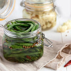Galashield Glass Jars with Lids 16 oz Food Storage Jars with Airtight Lids Leak Proof Glass Canisters Kitchen Jars [Set of 2]
