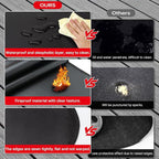 90 x 48 inch Under Grill Mats for Outdoor Grill, Double-Sided Fireproof, Oil and Waterproof Protective Mat for Grass and Deck, Outerdoor BBQ Fire Pit Fireplace Mat