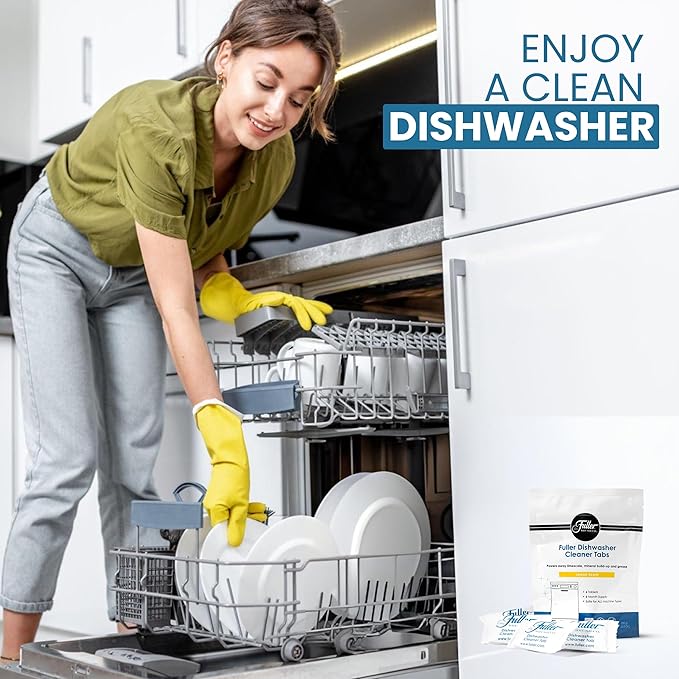 Fuller Dishwasher Cleaner Tabs - Lemon Scent (4)