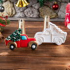 Flycalf Christmas Cookie Cutters Truck With Christmas Tree Shapes Fall Holiday PLA Baking Accessories Cutter Molds Gifts for Kids Decorative Party 3.5" Kitchen Cake Supplies