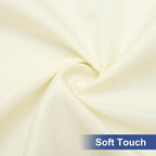 homing Rectangle Table Cloth Cover, Waterproof Polyester Elastic Fitted Tablecloth, Fits for 6 Foot Folding Tables, Washable Table Protector for Picnic, Camping, Outdoor (Cream Yellow, 30" x 72")