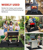 48 x 30 inch Under Grill Mats for Outdoor Grill, Double-Sided Fireproof Deck and Patio Protector Mat, Waterproof Oil-Proof BBQ Floor Pad Indoor Fire Pit Fireplace Mat