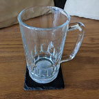 Power & Protection: V-Twin Engine Coasters for Your Ride - Square Slate - Set of 5