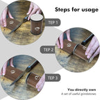 Toptzon Diamond Walnut Rolling Knife Sharpener – Roller Knife Sharpener Kit with 15 & 20 Degree Magnetic Angle Stand & Leather Strop Paddle Kit - Easy Sharpening for Kitchen Knife (Modern Walnut)
