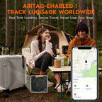 Vacuum Suitcases Compression Bags with Wireless Pump & iOS Tracker– Vacuum Bags for Travel Luggage, No Checked Baggage, Triple Your Luggage Space, IP68, Reusable, Fits 20/24/28 Inch Suitcase