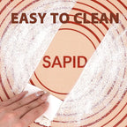 Sapid Extra Thick Silicone Pastry Mat Non-slip with Measurements for Non-stick Silicone Baking Mat Extra Large, Dough Rolling, Pie Crust, Kneading Mats, Countertop, Placement Mats (20" x 28", Red)