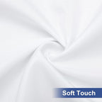 homing Rectangle Table Cloth Cover, Waterproof Polyester Elastic Fitted Tablecloth, Fits for 8 Foot Folding Tables, Washable Table Protector for Picnic, Camping, Outdoor (White, 36" x 96")