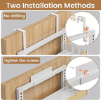 8 Tier Over The Door Pantry Organizer, 2 IN 1 Wall Mount or Hanging Spice Rack Seasoning Shelves with Adjustable Basket, Back of Door Organizer and Storage for Kitchen Cabinet and Room Closet