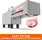 Electric Can Crusher for 16 Oz/12 Oz Cans, Desktop Aluminum Can Crusher, Portable Can Compressor, Automatic Discharge, Stainless Steel Construction, Sturdy and Durable, No Assembly Required
