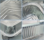 Notwoe® Disposable Aluminum Pans with Lids, 10x7.5 and 7.3x5.3 Square 6.9x4.3 Square Combo Set, Disposable Baking and Cake Pan. (55 Pack W-Lids)