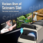 Upgrade 5 in 1 Electric Knife Sharpener with LCD Screen, 3 Rotational Speed Adjustable, 100% Diamond knife sharpener for Straight, Serrated, Meat Cleaver, Ceramic Knives & Scissors, Light Blonde