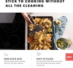 DI ORO Designer Series Wide Slotted Turner Spatula - Features 600F Heat-Resistant No-Melt Rubber Spatula Handle and Blade - Silicone for Cooking or Baking - Dishwasher Safe