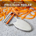Milk Street Precision Peeler, Stainless Steel Vegetable Peelers with Replaceable Blades, Durable and Dishwasher Safe Potato Peeler for Tough Veggie Peeling