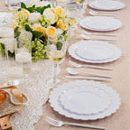 Supernal 360pcs White Plastic Silverware Heavy Duty Disposable Cutlery Set Includes White Party Knives,Plastic Forks and Spoons Suitable July 4th,Weddings & Birthday