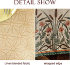 patdrea Designer French Light Brown Rectangle Table Cloth,Linen Floral Durable Breathable Tablecloth,Decorative for Kitchen Dining,Parties,Tea Party,Christmas,Thanksgiving63 x87-Cudillero