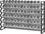 VEVOR Spice Rack Organizer for Cabinet, Spice Organizer with 72 Empty Spice Jars, Lids, Spice Labels, and Funnel Complete Set, Seasoning Organizer for Countertop, Kitchen, Pantry, Cupboard, 23x16 in