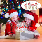 100 Sets 10 Inch Christmas Whisks Gifts DIY Fillable Christmas Tree Ornaments Xmas Colored Silicone Whisks for Cooking Heat Resistant Egg Beaters with Card Rope Bag for Candy Holder