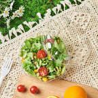 [24 oz. 50 Sets Clear Plastic Salad Bowls with Airtight Lids Disposable To Go Mixing Containers Serving for Fruit, Quinoa, Lunch and Meal Prep
