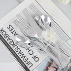 EI 360pcs Silver Plastic Silverware,Plastic Spoons and Forks,Plastic Silverware Heavy Duty,Disposable Plastic Cutlery include 120pcs Plastic Forks,120pcs Plastic Spoons and 120pcs Plastic Knives