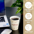 300 Pack 8 oz Disposable Paper Coffee Cups, 8 Ounce Paper Hot Coffee Cups–Perfect for Hot Beverages, Party, Office, and Home Use