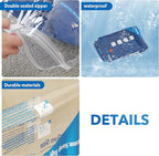 Travel Vacuum Bags With Pump,Vacuum Storage Bags with Electric Pump 8 Combo (2 J/2 L/2 M/2 Small), Plastic Packaging Bags,Travel Vacuum Bag For Luggage,Clothes, Pillows, Comforters, Blankets, Bedding