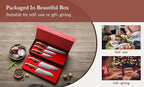 HEZHEN Damascus Chef Knife Set, 67 Layers Damascus Steel, 5PCS, Ultra Sharp, Professional Kitchen Knife Set for Chefs and Home Cooking, Ergonomic Micarta Handle, Gift Packing