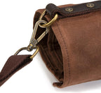 Dickies Chef Knife Roll Bag Portable Organizer and Cutlery Storage Roll, Waxed Canvas and Leather, Medium