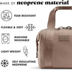 Fit & Fresh Remi Neoprene Lunch Bag For Women - Meal Prep Kit with Containers & XL Ice Pack, Self Insulating Neoprene-like Material, Machine Washable Lunch Bag, Tear-Resistant, Stain-Resistant, Taupe