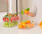ClearSpace Plastic Pantry Organization and Storage Bins – Perfect for Kitchen/Fridge/ Refrigerator/Cabinet Organizers - 6 Pack