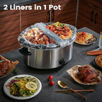 Slow Cooker Liners, Hotensil 14"x 22" 20 Count Cooking Bags Large Size Disposable Pot Liners, Fit 6QT to 10QT for Slow Cooker Cooking Trays, Multi-Purpose Durable Liners Plastic Bags, BPA Free