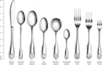New Star Foodservice 58284 Shell Pattern, 18/0 Stainless Steel, Dinner Fork, 7.7-Inch, Set of 12