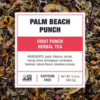 Tiesta Tea - Palm Beach Punch Cold Brew Tea, Loose Leaf, Fruit Punch Herbal Blend, Premium Iced Blend, Non-Caffeinated, 10 Cold Brew Bags, Makes One 64oz Pitcher Each