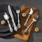 Oneida Michelangelo Fine Flatware Dinner Fork, Set of 4 , 18/10 Stainless Steel, Silverware Set, Dishwasher Safe