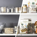 BINO | Plastic Storage Bins, X-Large | THE CURVE COLLECTION | Multi-Use Organizer Bins | Built-In Handle | BPA-Free | Pantry Organization | Home Organization | Fridge and Freezer Organizer