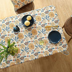 ISAENNE Designer Bohemian Floral Long Rectangle Table Cloth,Linen Colorful Tablecloth,Wrinkle Resistant Decor Tablecloths for Dining Thanksgiving Kitchen Party Christmas,63"*102"-Estevan B