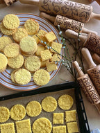 Embossed Rolling Pin for Ceramic DOILY. Clay Roller and Ceramic Stamp for Embossing Pottery. Baking Gifts for Women by Algis Crafts for Embossed Cookies