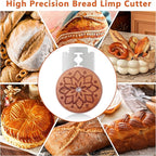 UFO Bread Lame Cutter for Homemade Sourdough,Bread Scorer Tool for Sourdough with 5 Blades and Case,Slashing Tool Bread Cutting Knife for Artisan Bread and Baguette Makers,Dot flower