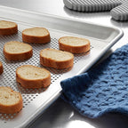 GRIDMANN 13" x 18" Commercial Grade Perforated Aluminum Baking Sheet Pan, Half Size Baking Tray - 12 Pans