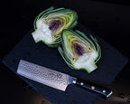 Regalia Nakiri (Usuba) Vegetable Chef Knife: Best 6-Inch Japanese AUS10 67-layer high Carbon Stainless Damascus Steel Asian Vegetable Cleaver Shaped Blade W/Hammered Finish, G-10 Handle